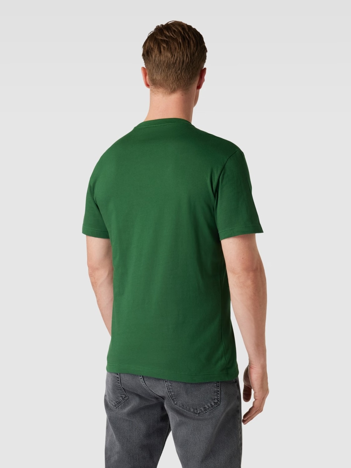 Lacoste Standart Fit Basic Yeşil T-Shirt görsel 3