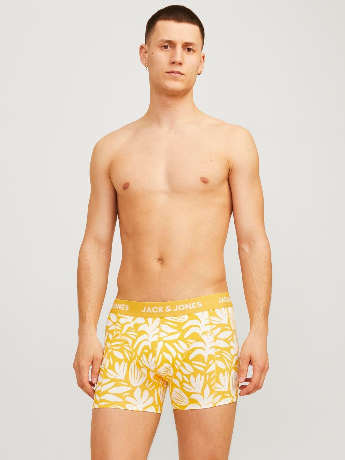 Jack & Jones Jacmarbella Trunks 3 Pack Erkek Mavi Boxer 12255843-07