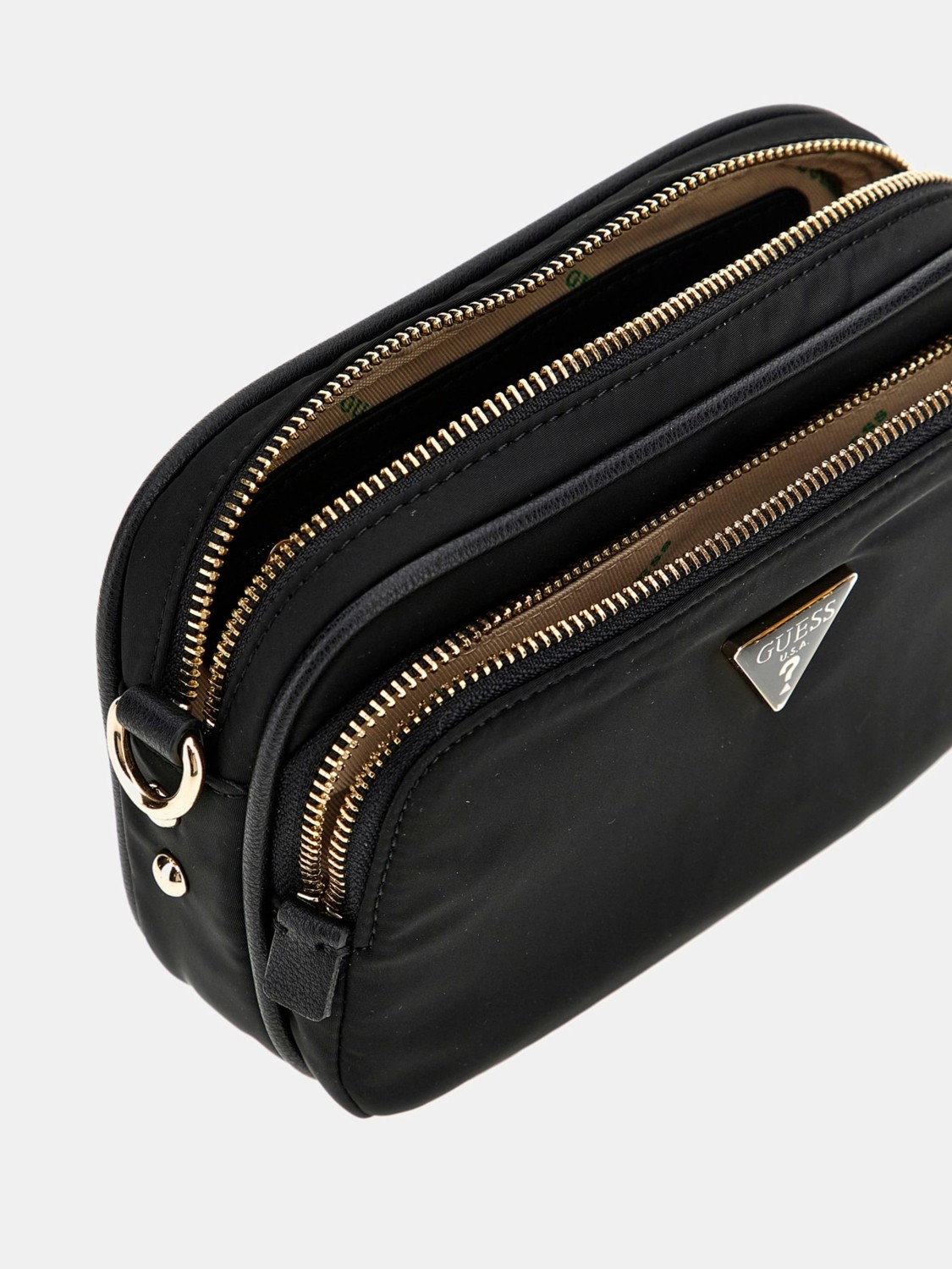 Guess Gemma Saffiano Mini Omuz Çantası Siyah Poliüretan Malzeme İle Şık Ve Ergonomik Tasarım görsel 4