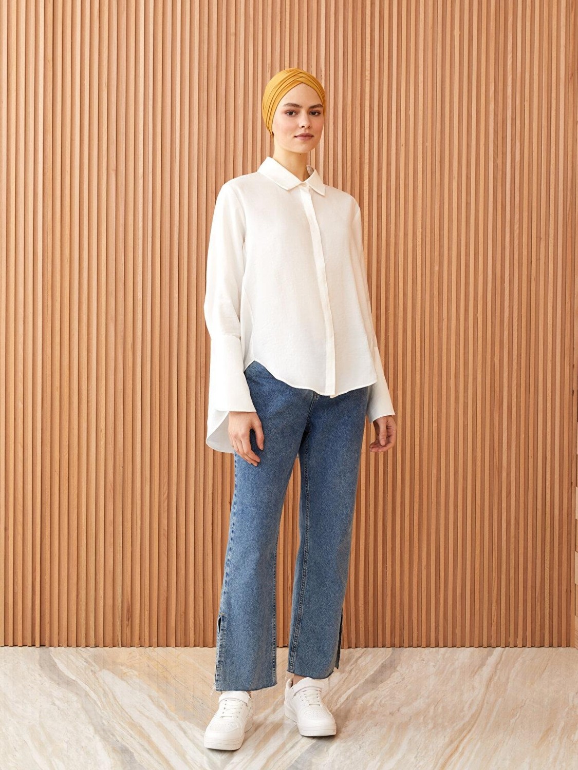 LC Waikiki Modest 3 Bantlı Kadın Tesettür Bone görsel 3