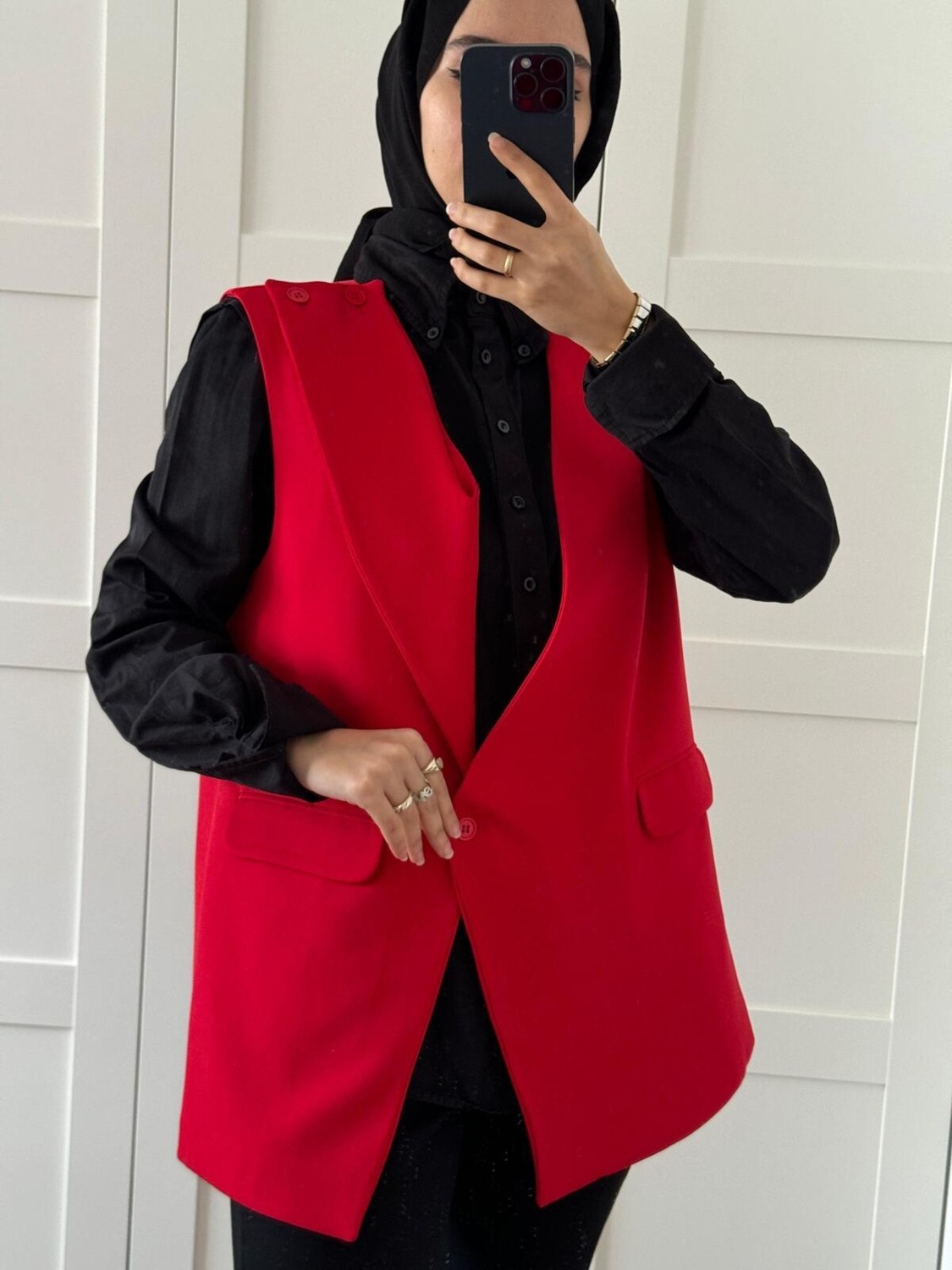 Meqlife Asimetrik Kesim 2 Farklı Model Çeket Turuncu görsel 6