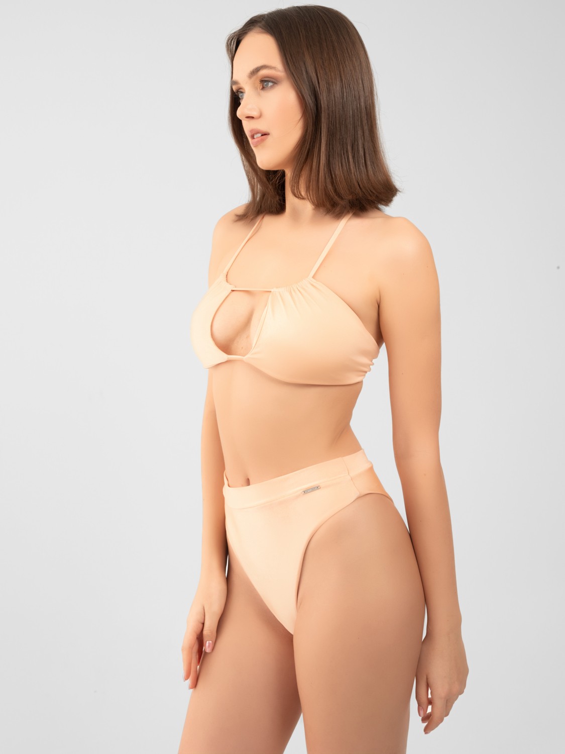 PINKYSWIM Bantlı Yüksek Bel Bikini Altı görsel 3