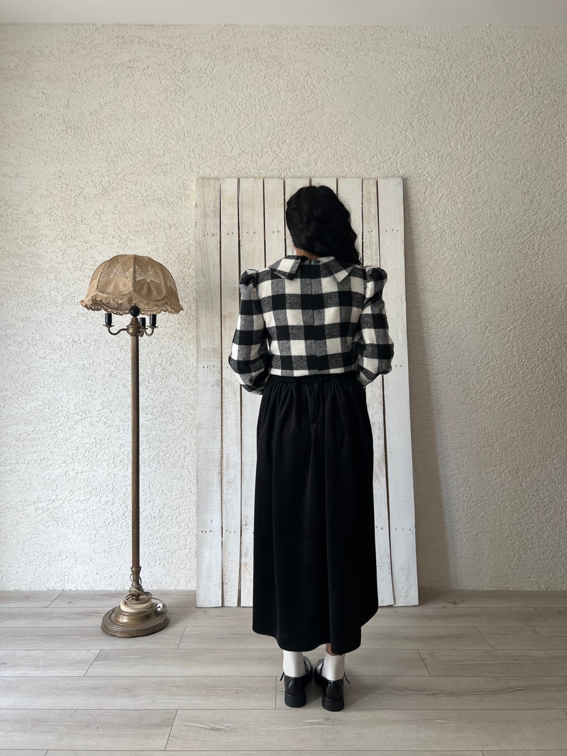 Küçüğüm Butik Siyah Kadife Etek görsel 4