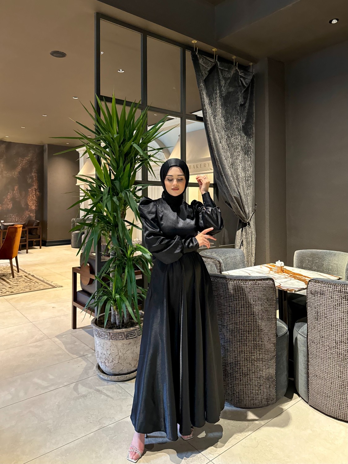 By Atelier Lacivert Bella Tesettür Abiye görsel 6