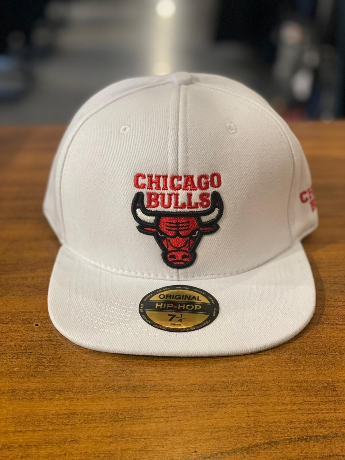 Hamze Chicago Bulls Nakışlı Pamuklu Hip Hop Snapback Rapper Basket Cap Şapka görsel 2