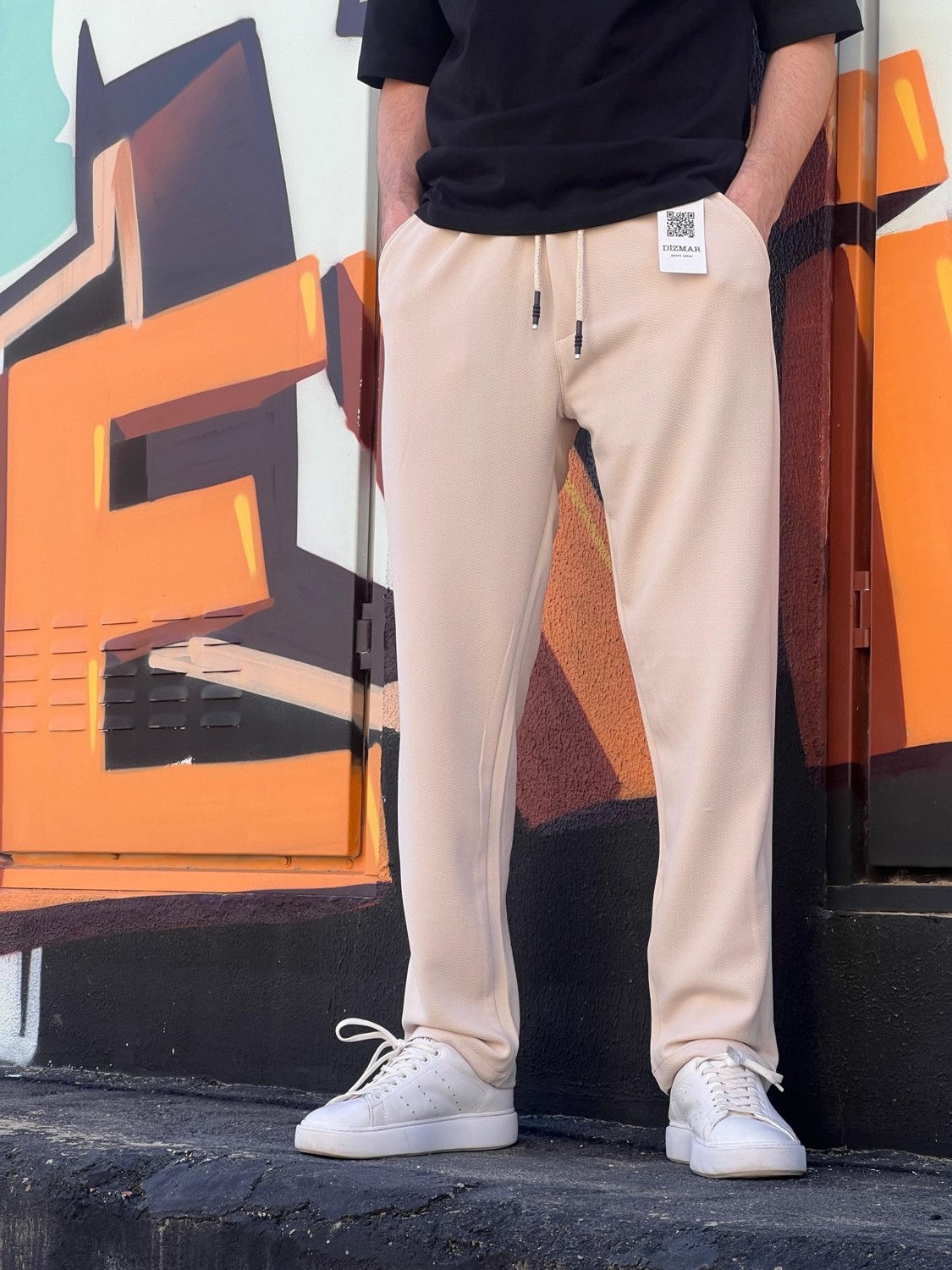 Elit Wear Yeni Sezon Rahat Kalıp Esnek Kumaş Beli Lastikli Baggy Jogger Pantolon görsel 7
