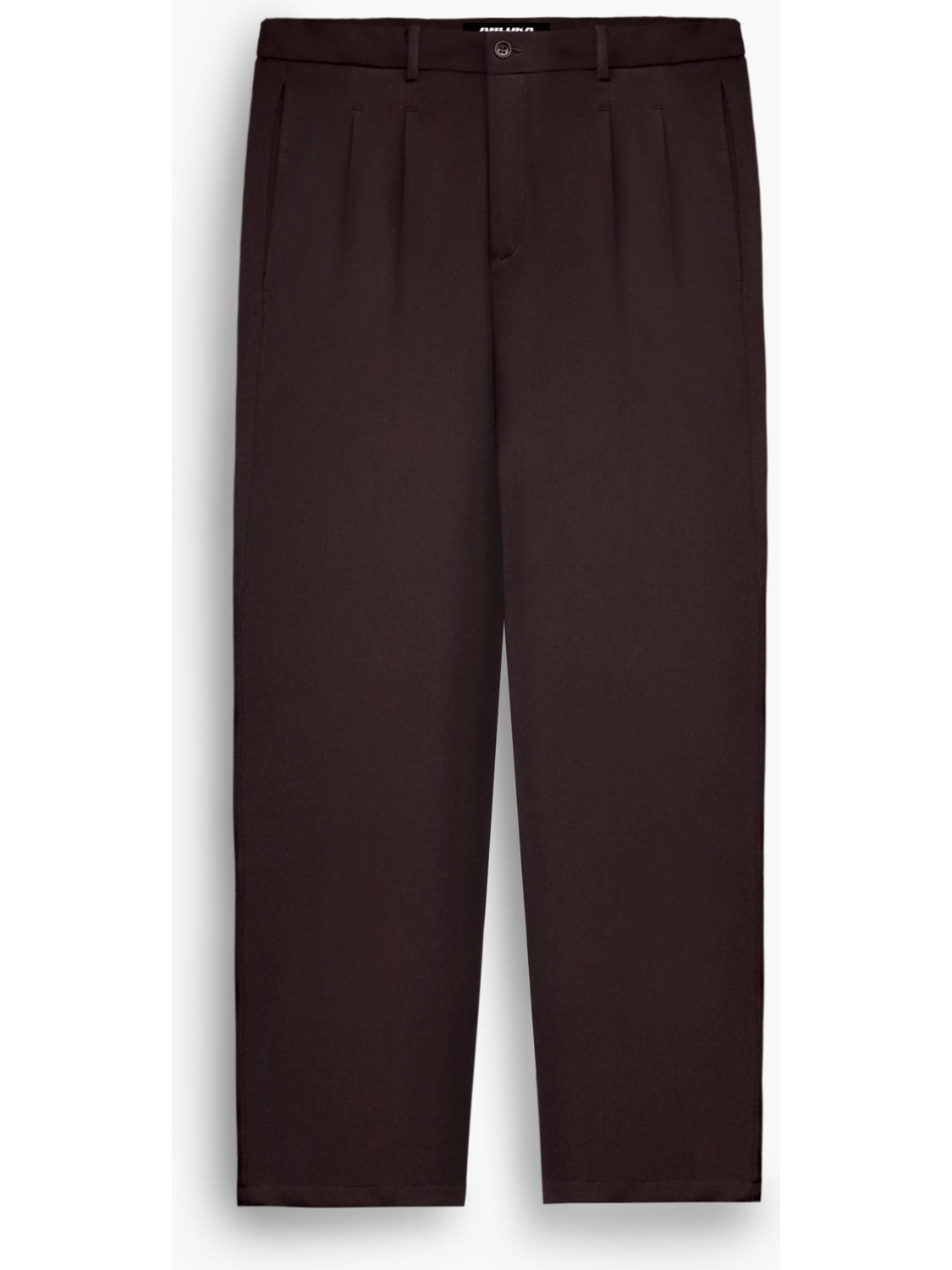 Abluka Online Erkek Baggy Fit Kumaş Pantolon Siyah görsel 2
