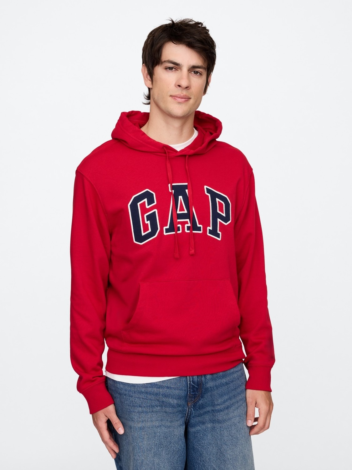 Gap Erkek Lacivert Gap Logo Fransız Havlu Kumaş Sweatshirt