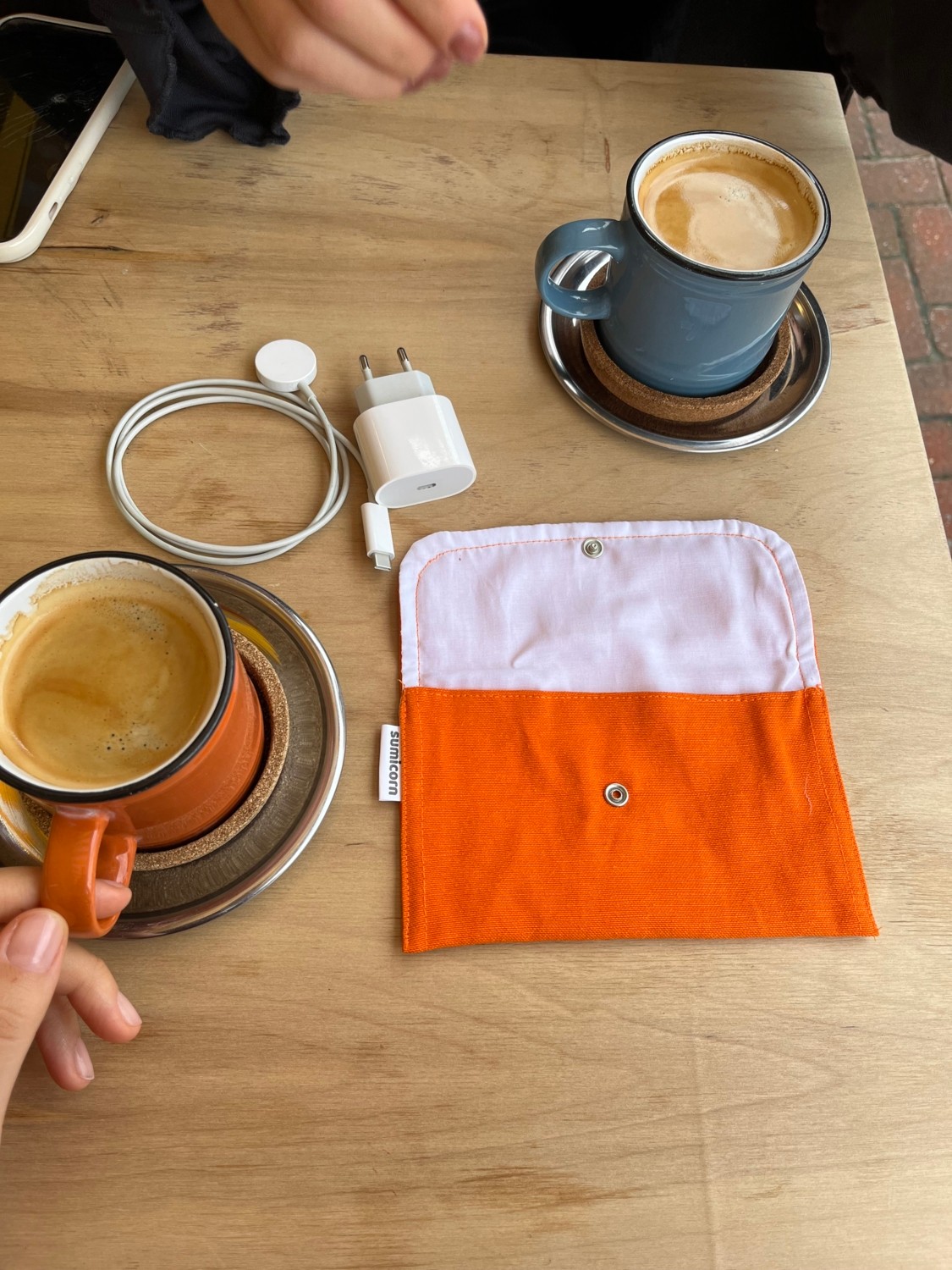 Sumicorn Design Soft Keten Yıkanabilir Çıtçıt Detaylı Ped Çantası, Mini Cüzdan,kartlık,çanta Içi Düzenleyici görsel 6