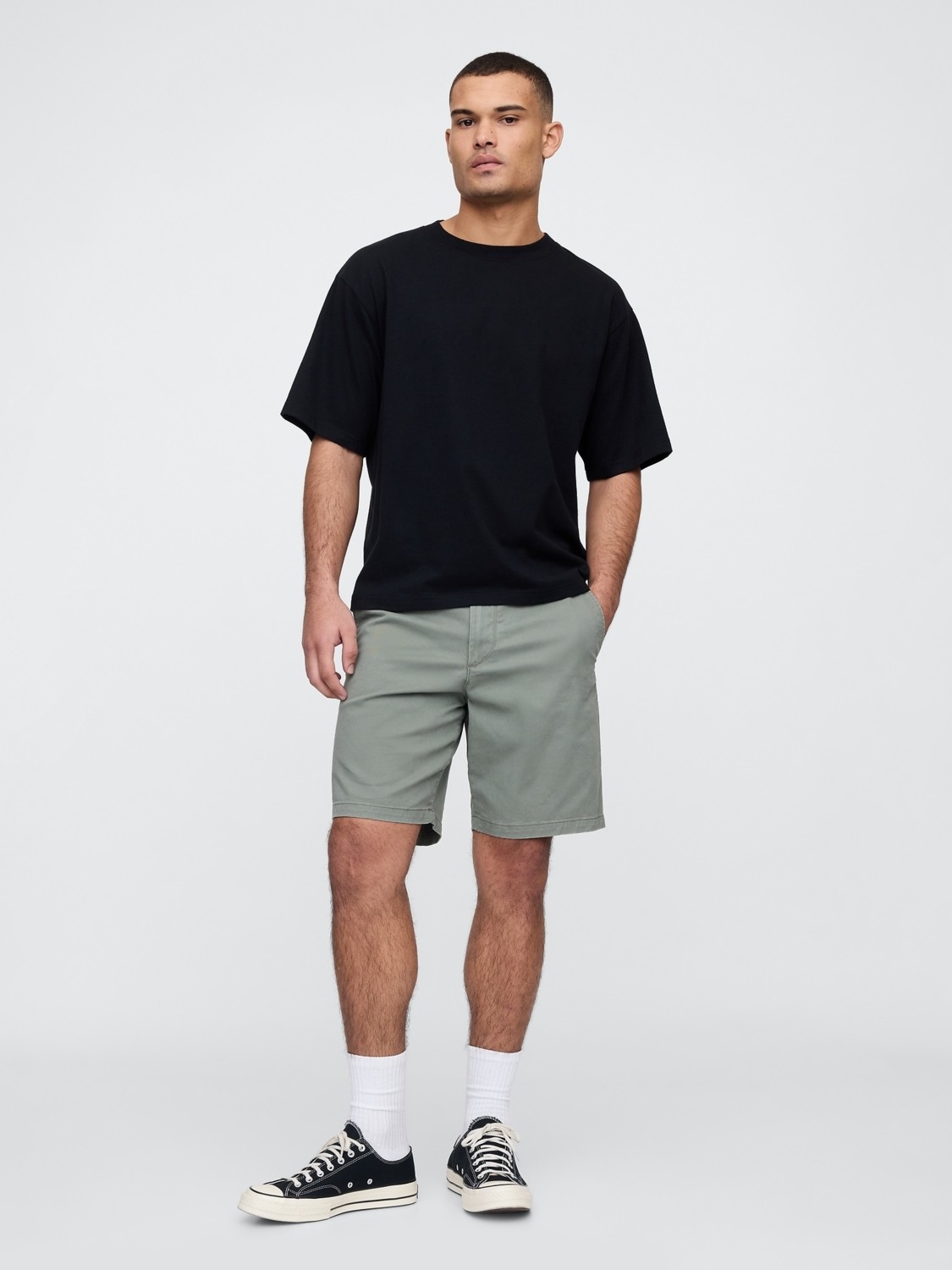 Gap Erkek Yeşil Essential Khaki Şort