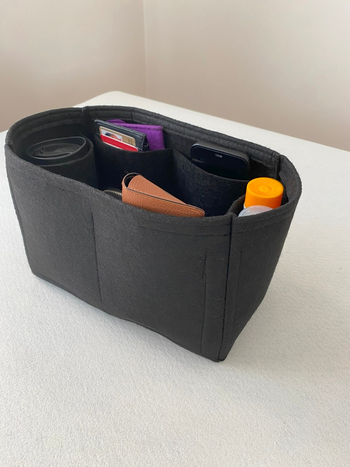 Keçe Love Longchamp Small (S) Suluklu Çanta Içi Düzenleyici, Çanta Içi Organizer