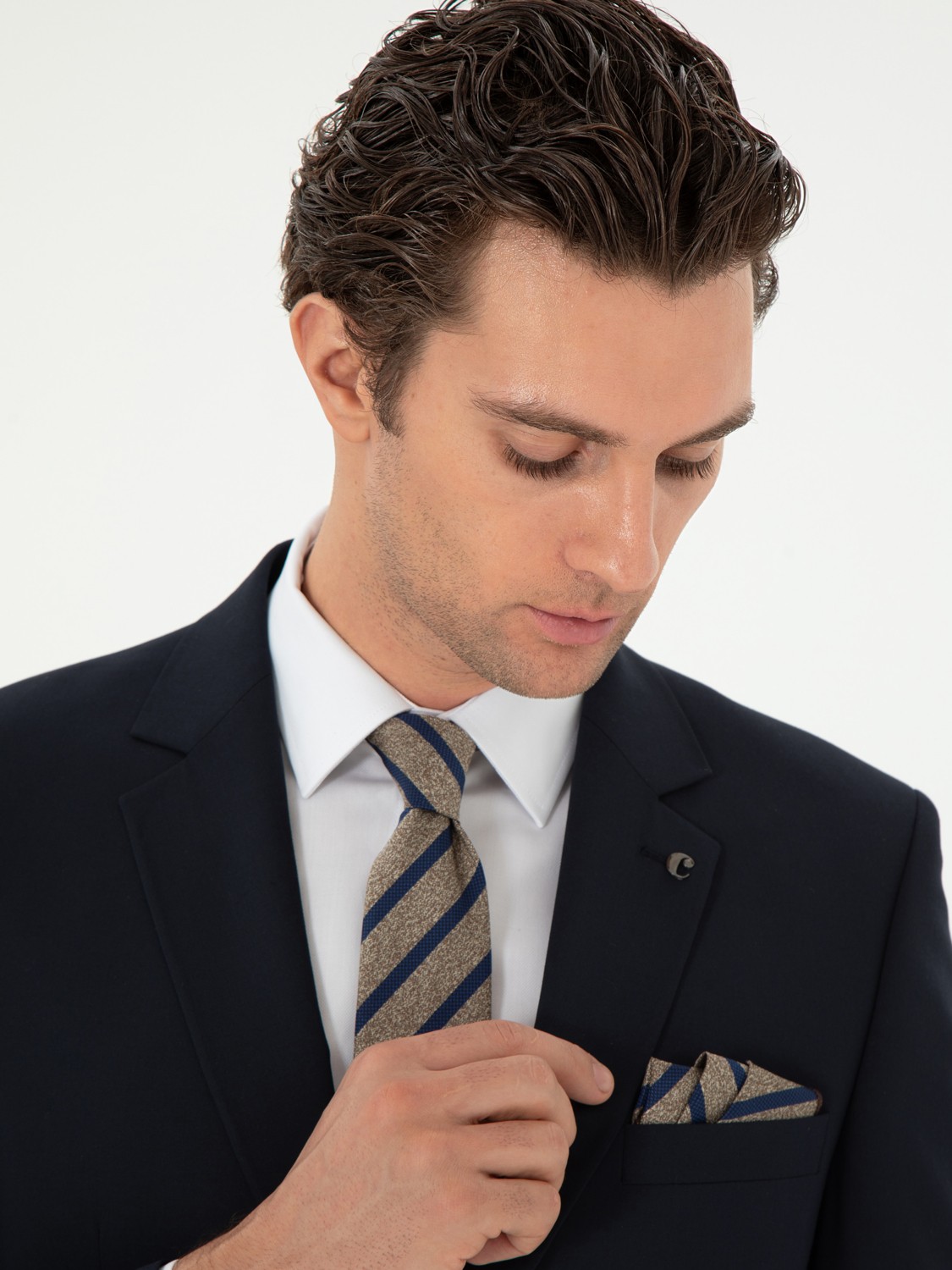 Cacharel Erkek Antrasit Slim Fit Klasik Takım Elbise 50310167-VR006 görsel 2