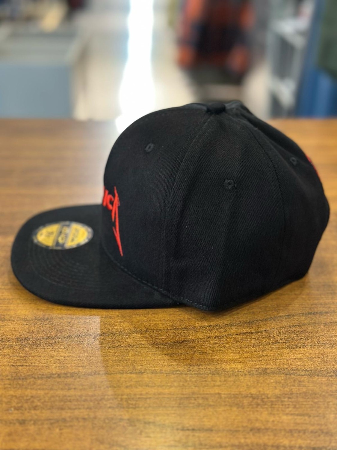 Hamze Metallica Nakışlı Siyah Renk Hip Hop Snapback Rapper Basket Cap Şapka görsel 3