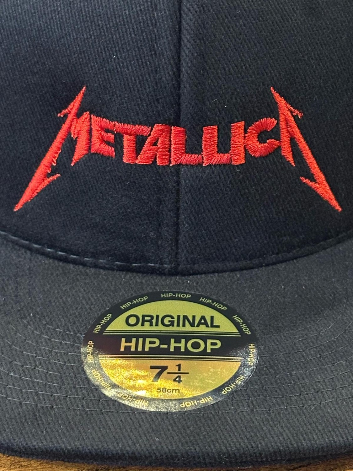 Hamze Metallica Nakışlı Siyah Renk Hip Hop Snapback Rapper Basket Cap Şapka görsel 5