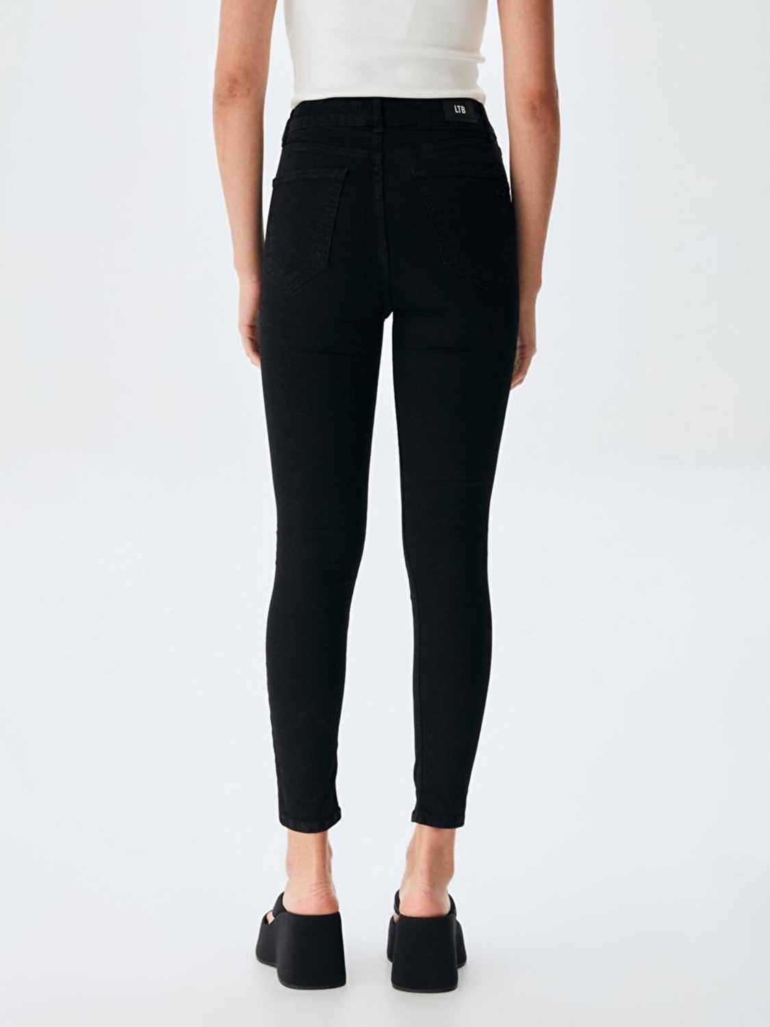 LTB Marcella X Dar Paça Yüksek Bel Siyah Jean Pantolon görsel 3