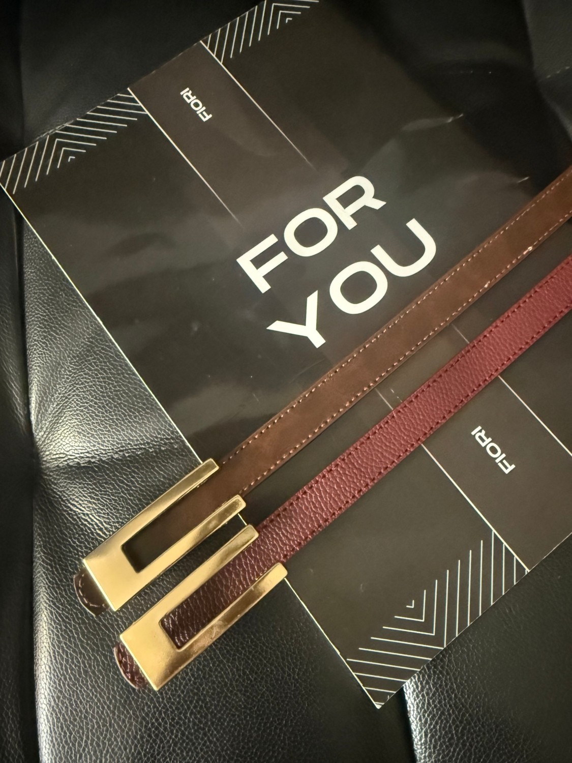 Fiori Tasarım Gold Tokalı Ince Kadın Kemeri, Ceket Kemeri, Gömlek Kemeri, Elbise Kemeri