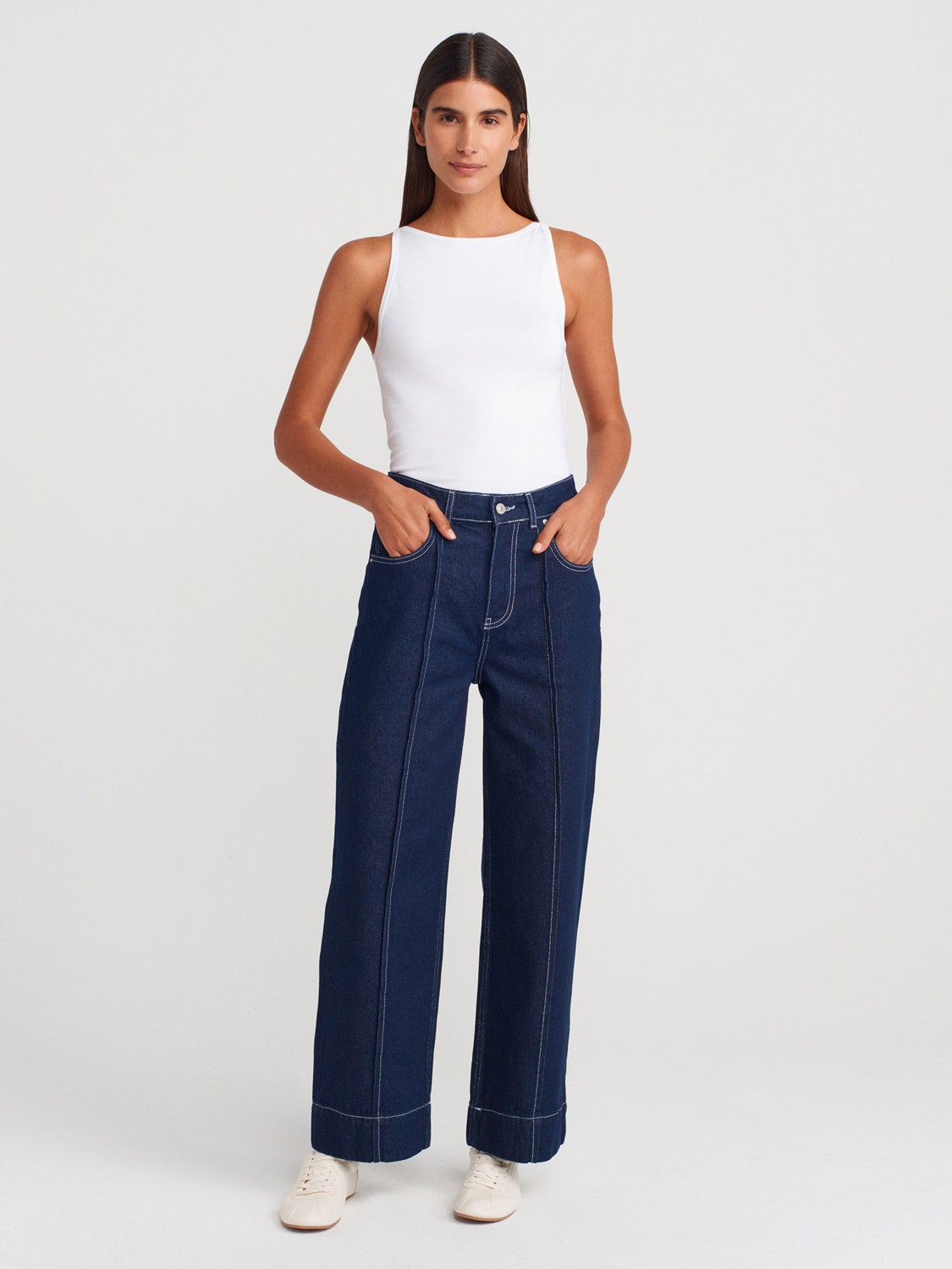 Dilvin 21048 Halter Yaka Top-Beyaz görsel 4