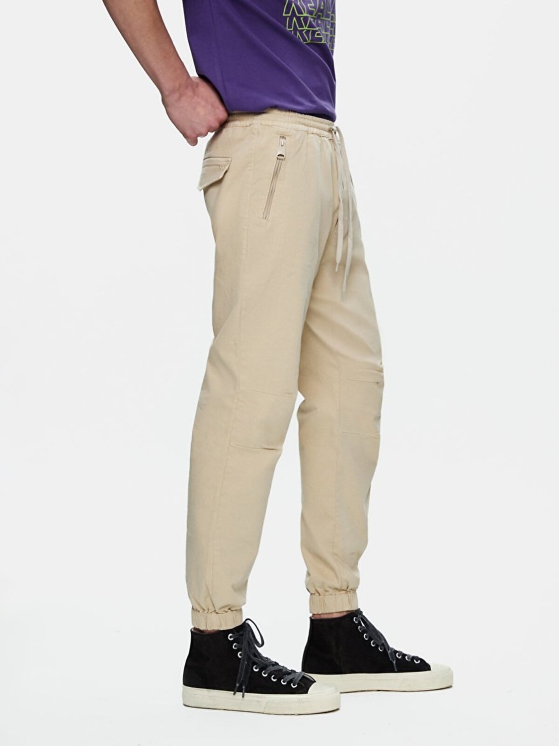 LTB Erkek Jogger Gabardin Siyah Pantolon görsel 4