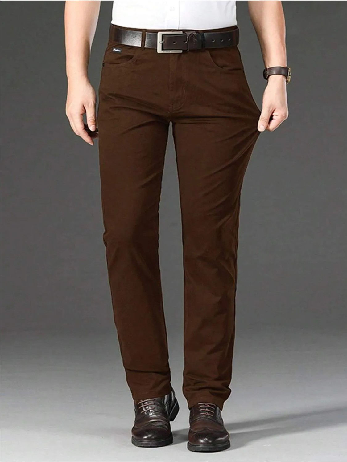 Wkm Erkek Regular Fit Rahat Kesim Non-Denim Kot Pantolon görsel 4