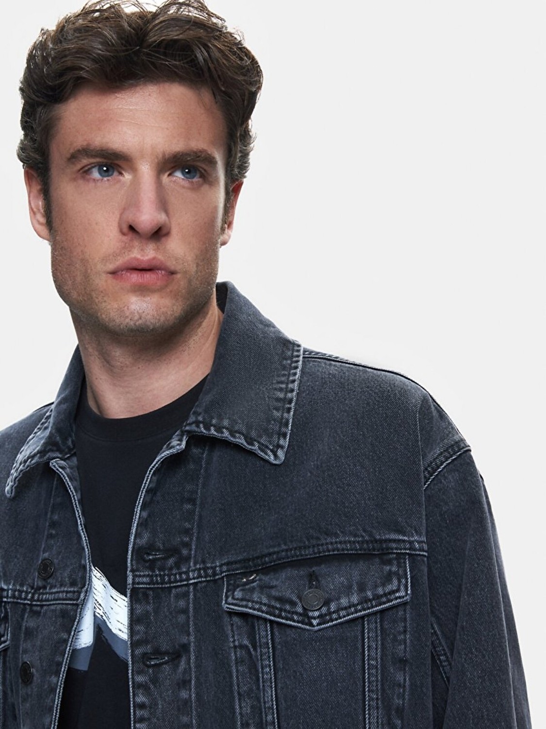 LTB Erkek Andreas Oversıze Jean Ceket görsel 4