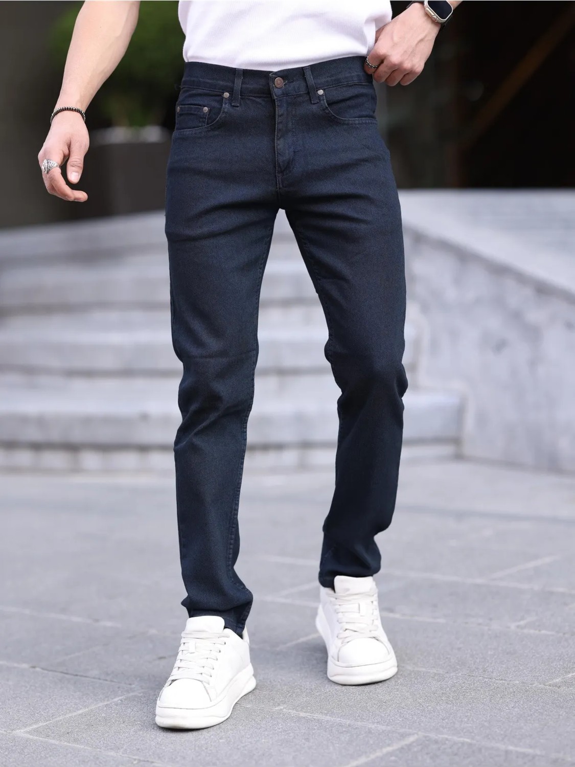 Wkm Erkek Slim Fit Casual Likralı Kot Pantolon