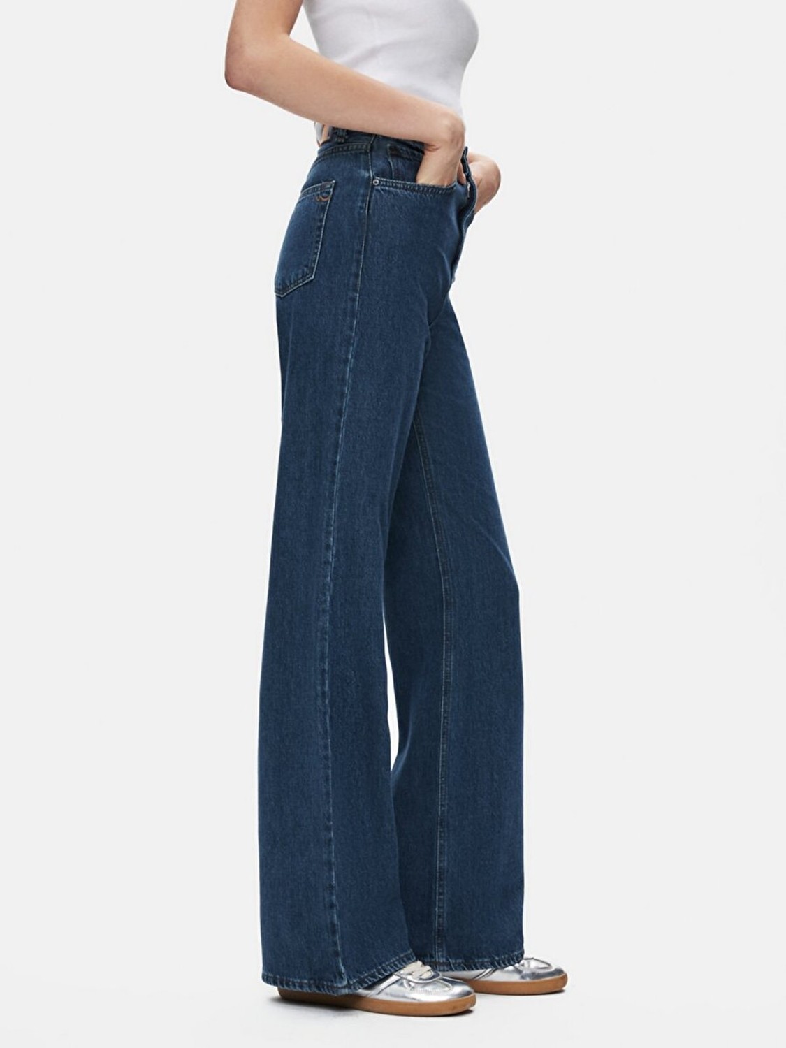 LTB Kadın Vıonne H Geniş Paça Yüksek Bel Jean Pantolon görsel 4