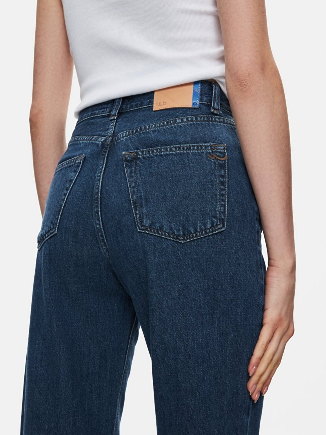 LTB Kadın Vıonne H Geniş Paça Yüksek Bel Jean Pantolon görsel 5