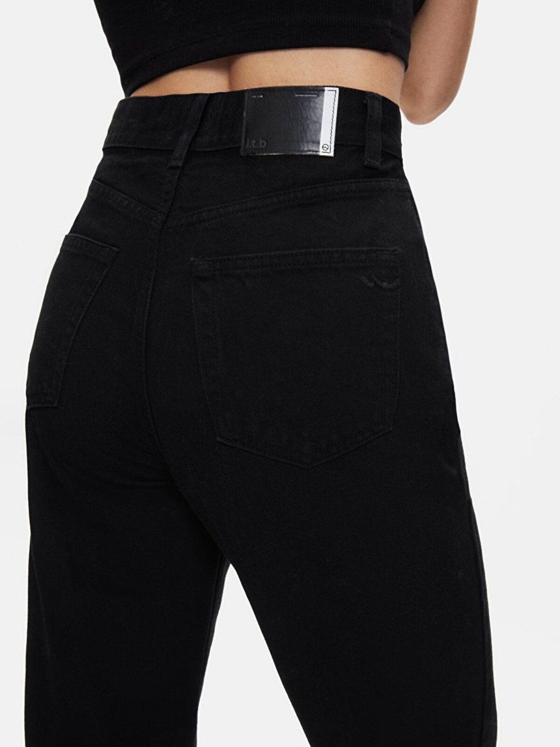 LTB Kadın Vıonne H Geniş Paça Yüksek Bel Jean Pantolon görsel 5