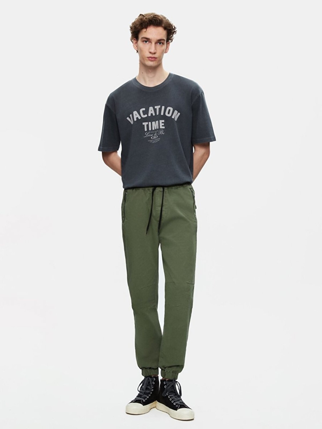 LTB Erkek Jogger Gabardin Siyah Pantolon