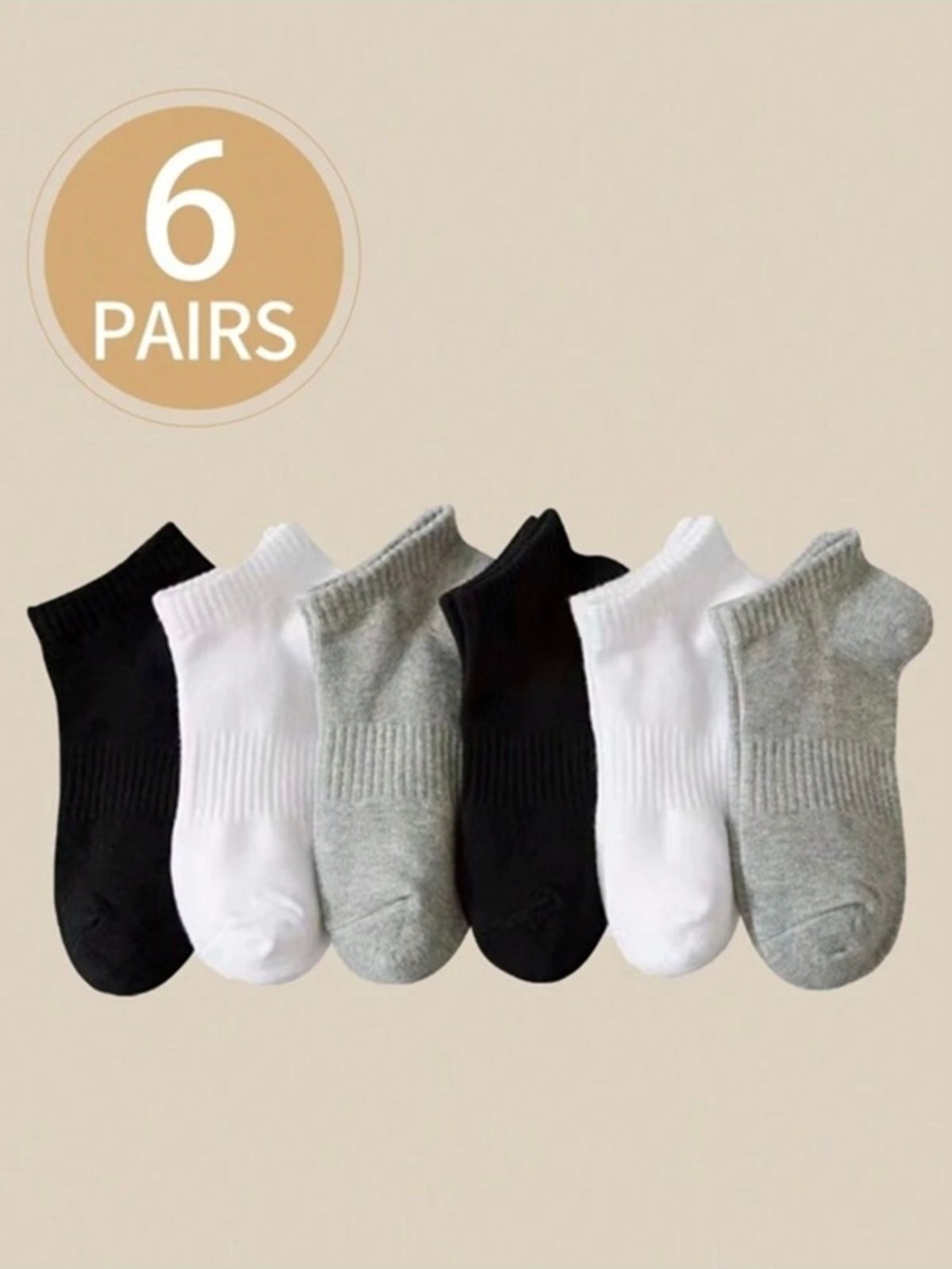 Black Arden Socks Günlük Kullanım Için Pamuklu Bel Lastikli Patik Çoraplar 5 Çift görsel 6