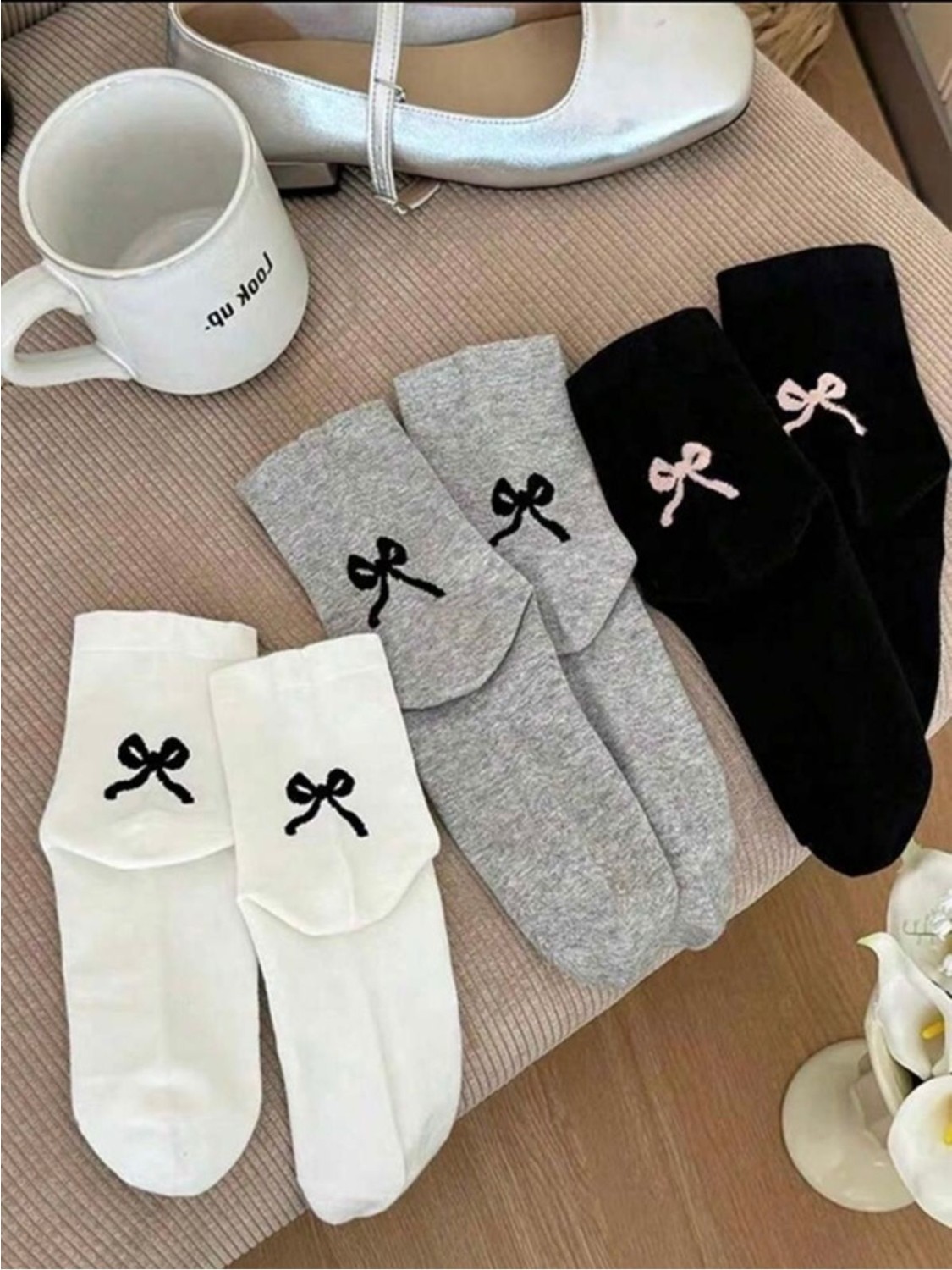 Black Arden Socks Günlük Kullanım Için Pamuklu Çoraplar 4‘lü görsel 4