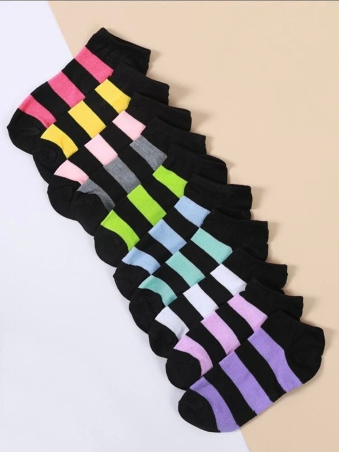 Black Arden Socks Günlük Kullanım Için Pamuklu Çoraplar 4‘lü görsel 5