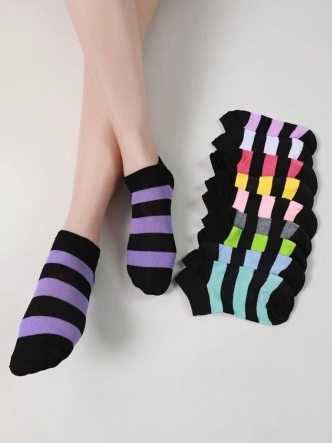 Black Arden Socks Günlük Kullanım Için Pamuklu Çoraplar 4‘lü görsel 6