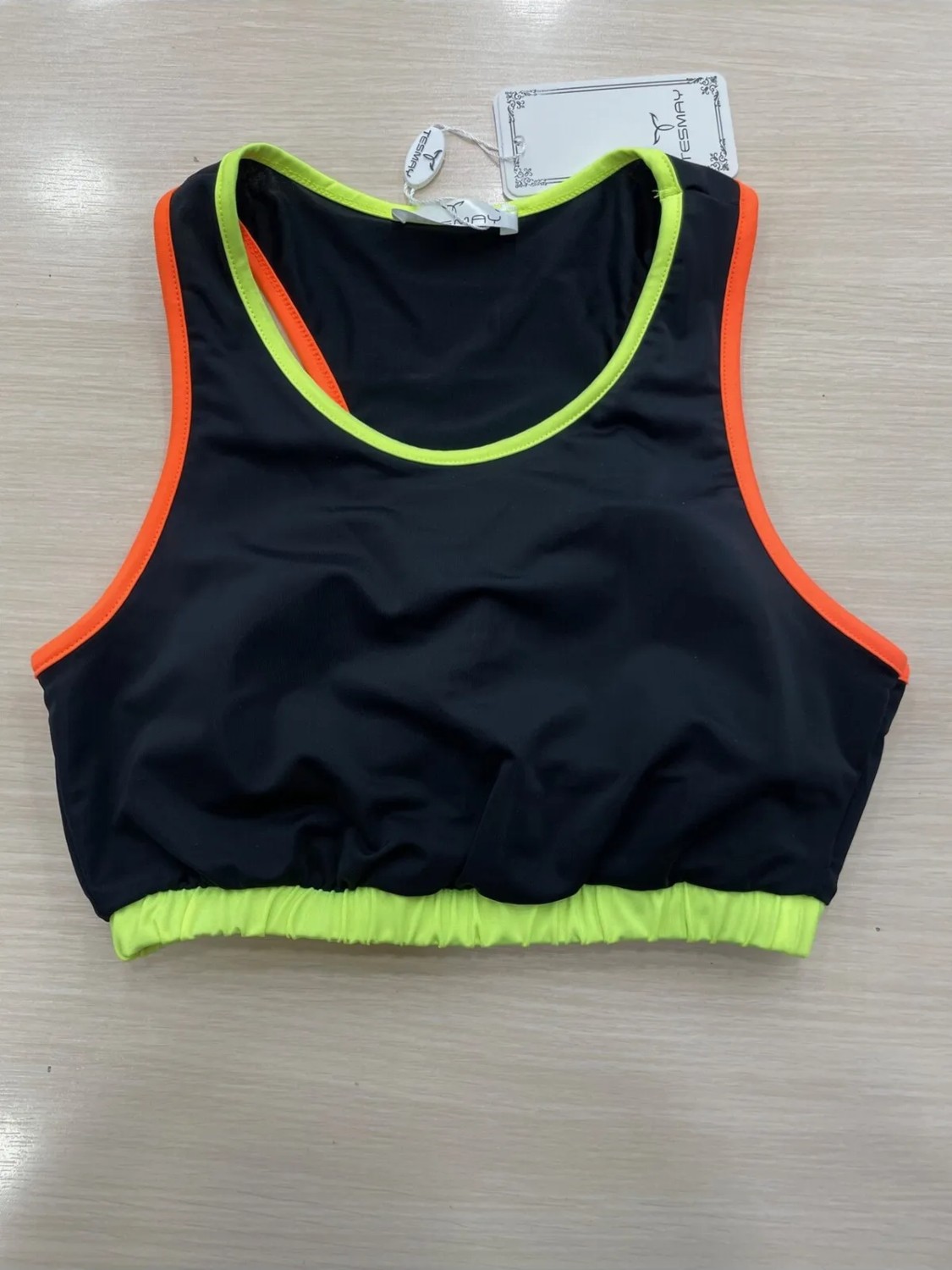 Tesmay Sporcu Sırtı Çapraz Tek Bikini Üst 24188