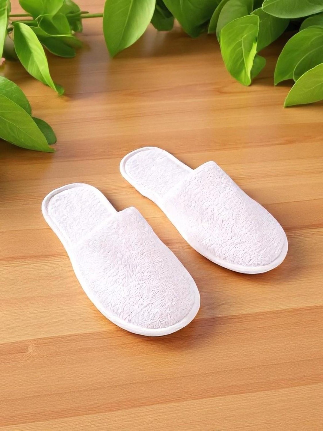 Ender Home CottonVerse Banyo Ve Ev Terliği, %100 Pamuk Havlu Kaymaz İnce Taban , Yüksek Su Emicilik