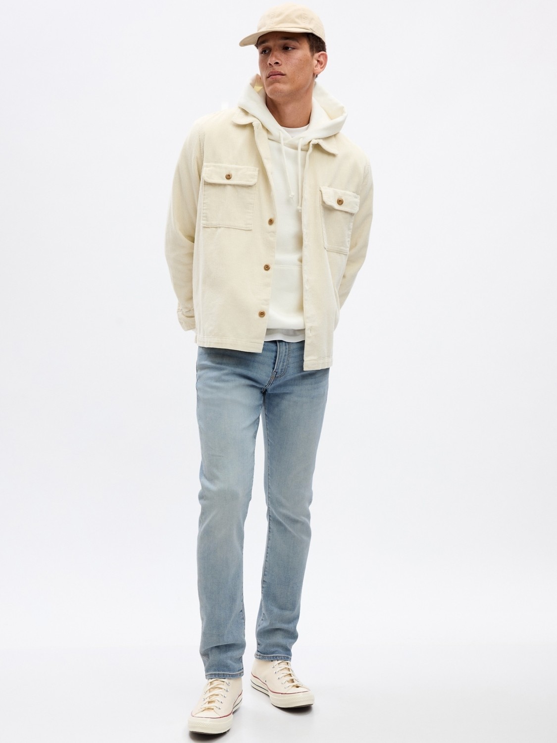 Gap Erkek Açık Mavi Gapflex Soft Wear Slim Jean Pantolon