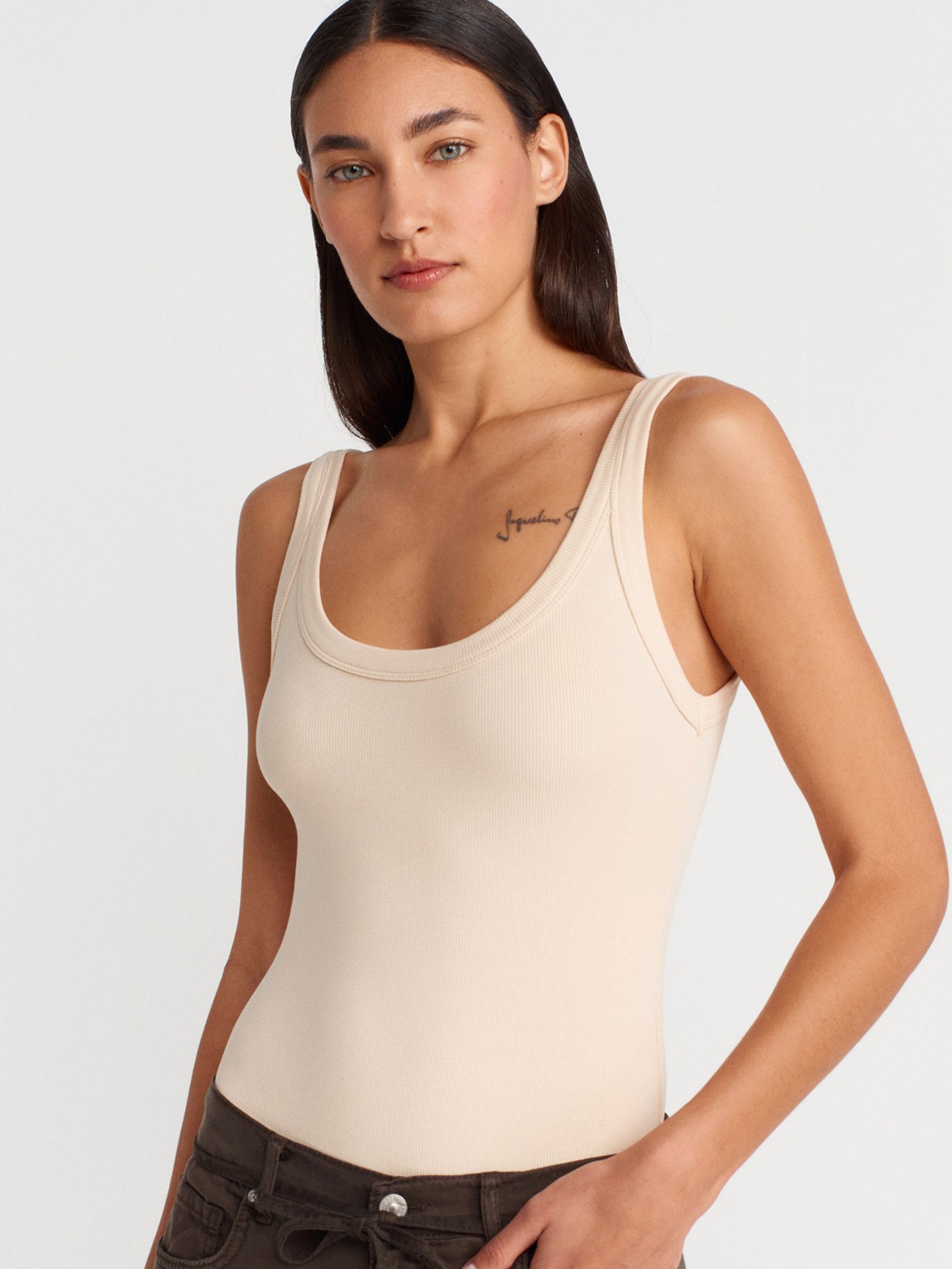 Dilvin 21053 Askılı Bodysuit Siyah Kadın Kolsuz U Yaka %95 Pamuk %5 Elastan Kalıp 36