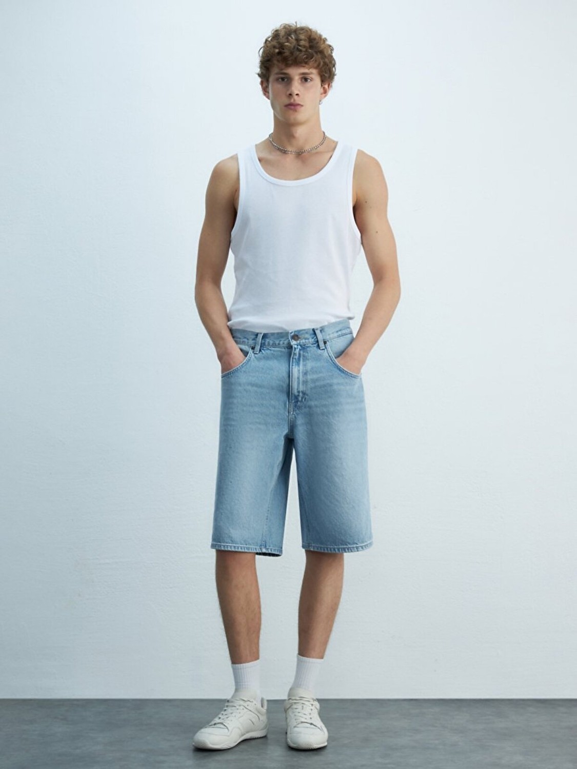 LTB Erkek Martıe Rahat Kesim Jean Bermuda