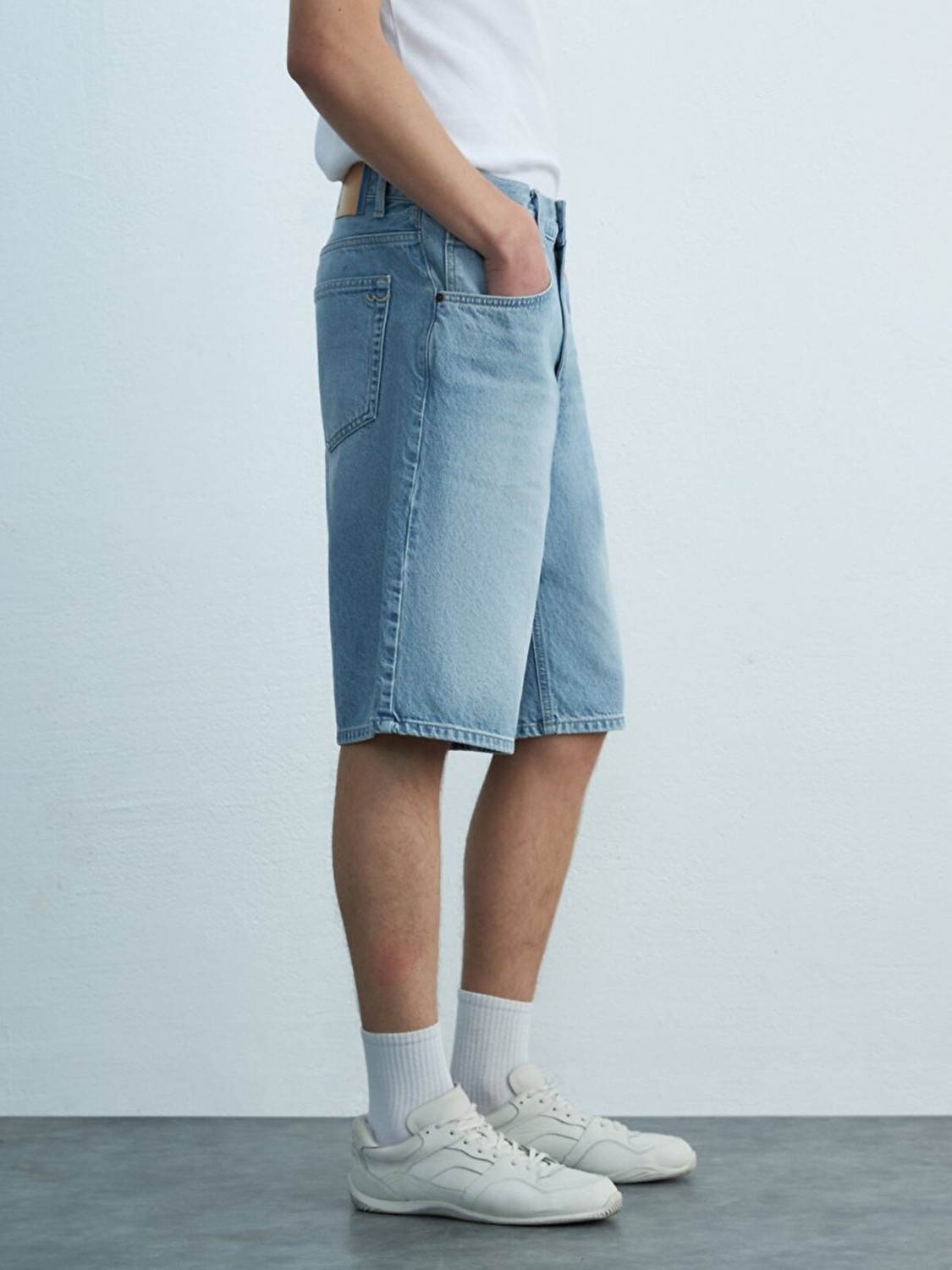 LTB Erkek Martıe Rahat Kesim Jean Bermuda görsel 4