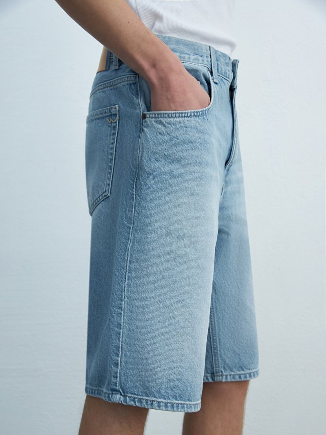 LTB Erkek Martıe Rahat Kesim Jean Bermuda görsel 5