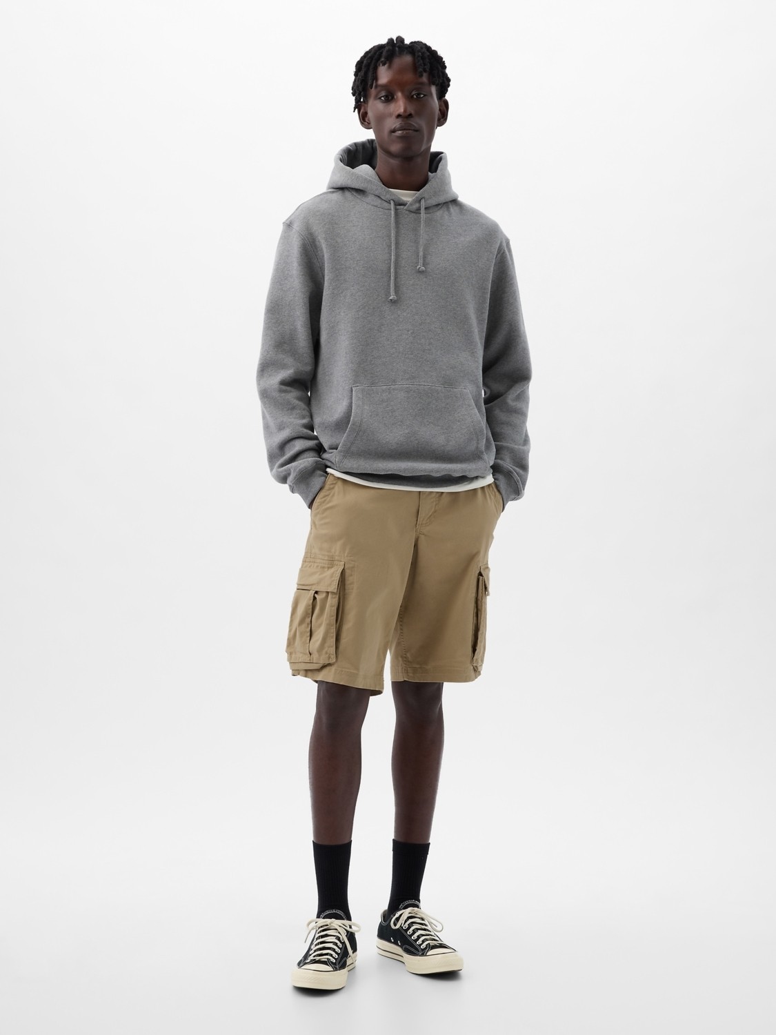 Gap Erkek Kahverengi 11" Relaxed Kargo Şort