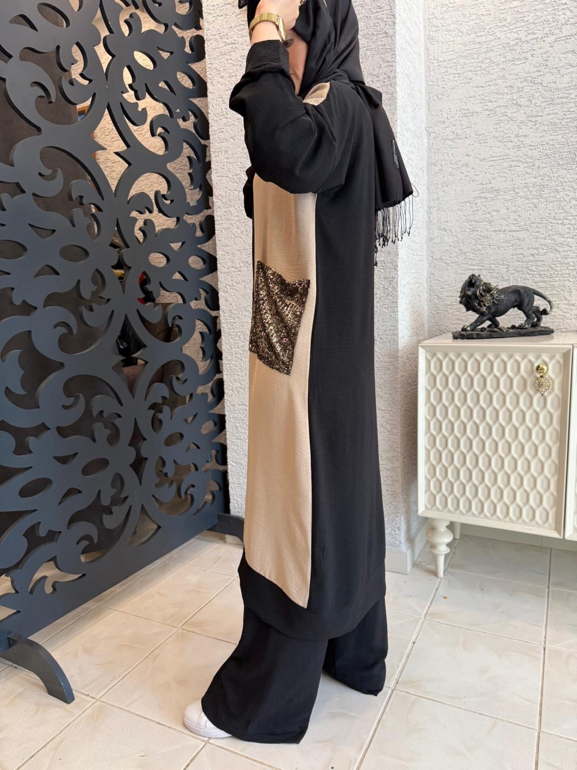 Aysun Aydemir Yazlık Çift Renk Tesettür Eşofman Takım görsel 5
