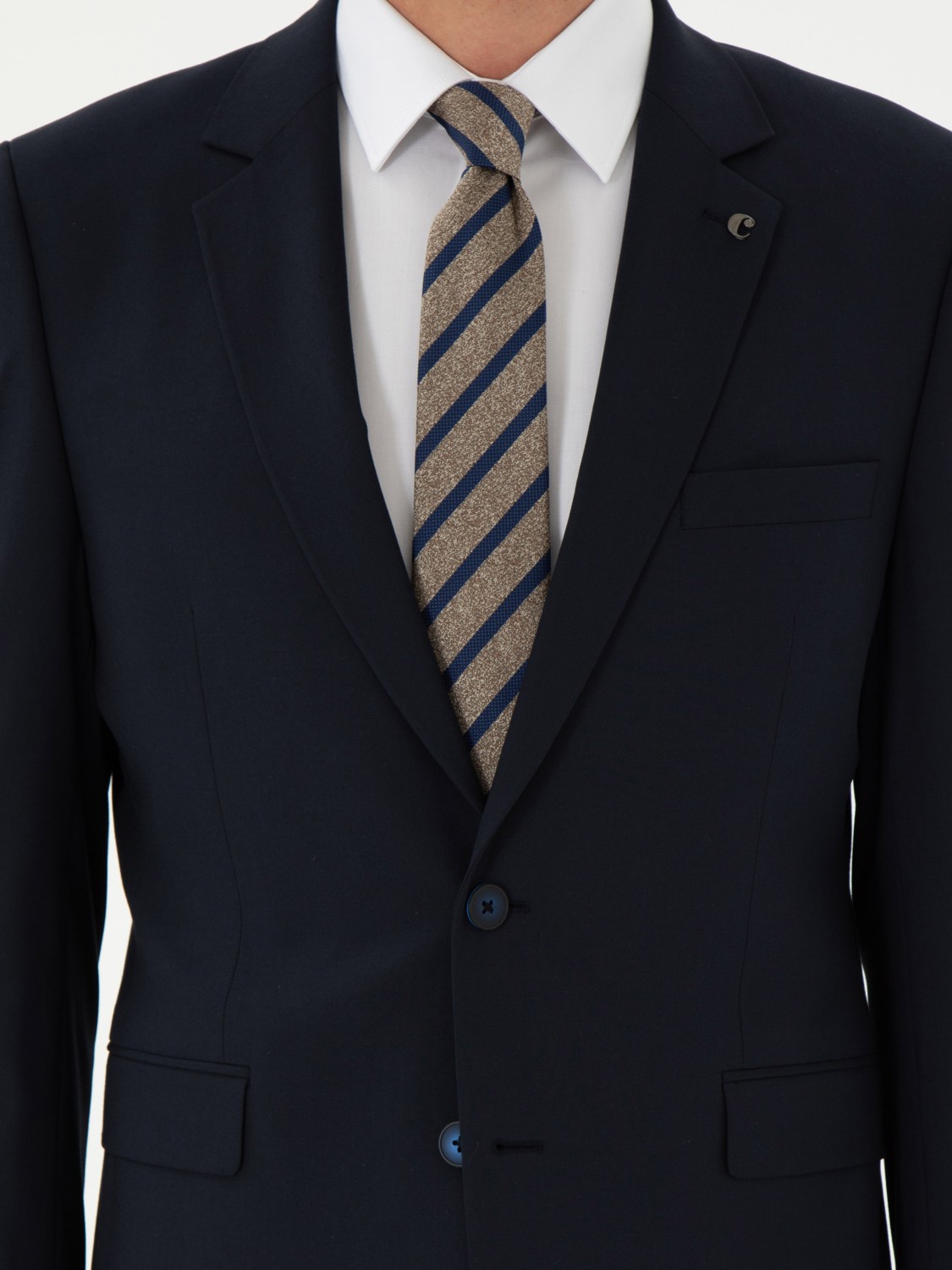 Cacharel Erkek Antrasit Slim Fit Klasik Takım Elbise 50310167-VR006 görsel 7