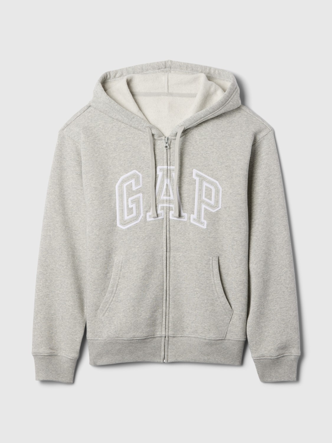 Gap Kadın Bordo Gap Logo Fleece Fermuarlı Sweatshirt görsel 7