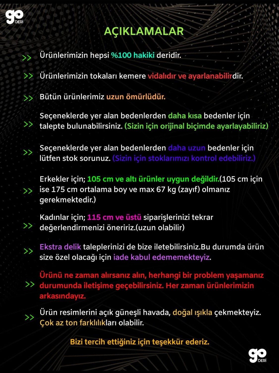GoDeri %100 Hakiki Deri, Siyah Nikel Takım Tokalı 4 cm Kırmızı Kadın Kemeri; Kot, Spor Kemer=nikel.tk.76 görsel 6