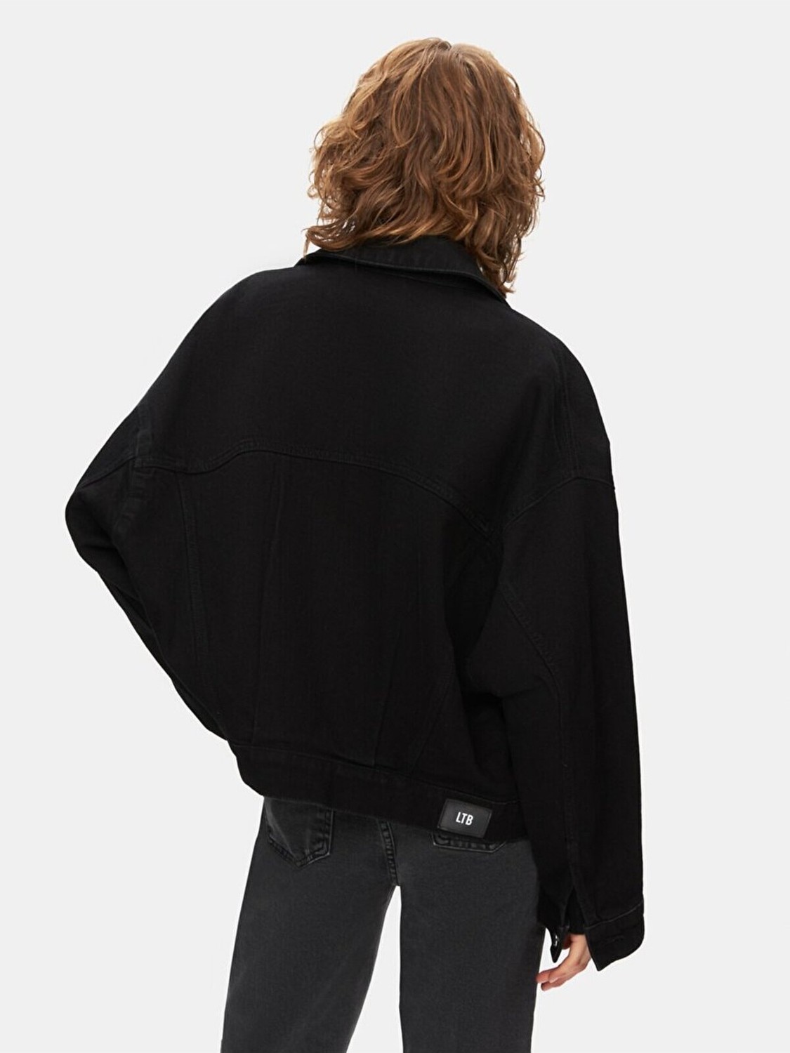 LTB Kadın Celia Oversized Jean Ceket, %99 Pamuk, %1 Elastan, Rahat ve Dayanıklı Günlük Kullanım görsel 8