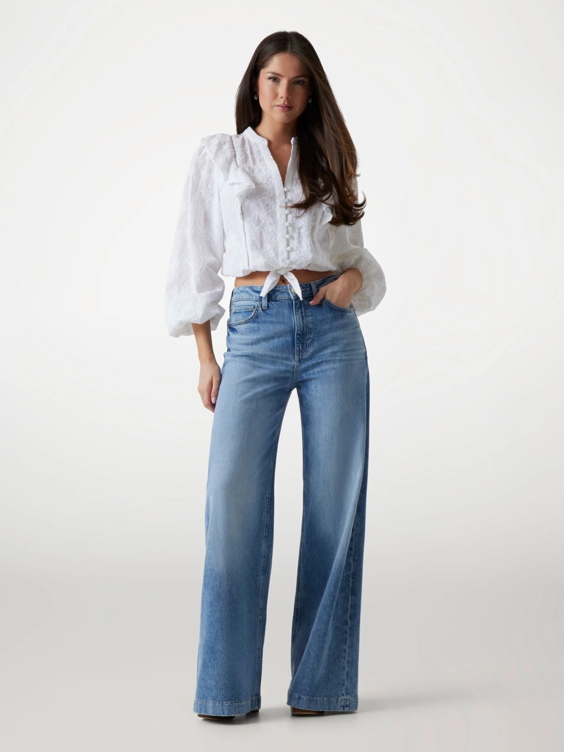 Guess Bellagio Kadın Mavi Skinny Fit Jean W5YA1CD5QP2-UBL1
