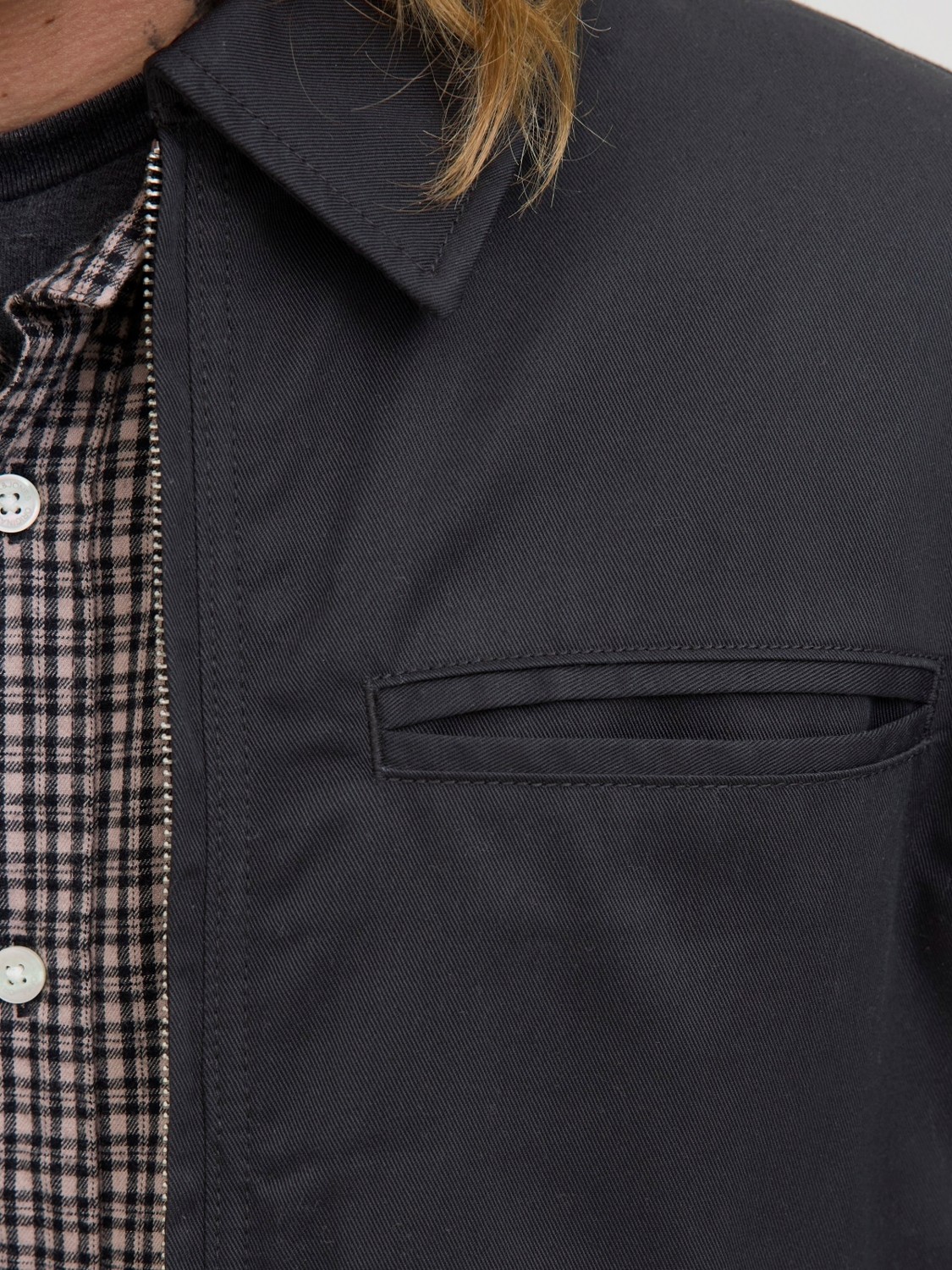 Jack & Jones Jack Jones Erkek Fermuarlı Ceket Mont 12282903 görsel 3