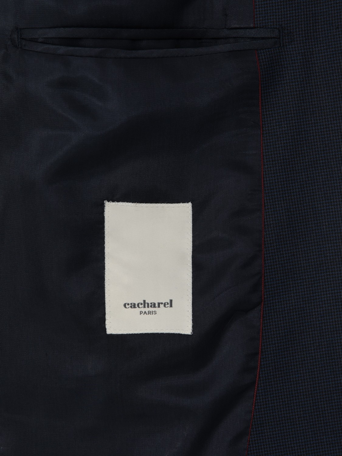 Cacharel Erkek Lacivert Slim Fit Mikro Desenli Takım Elbise 50319478-VR033 görsel 6