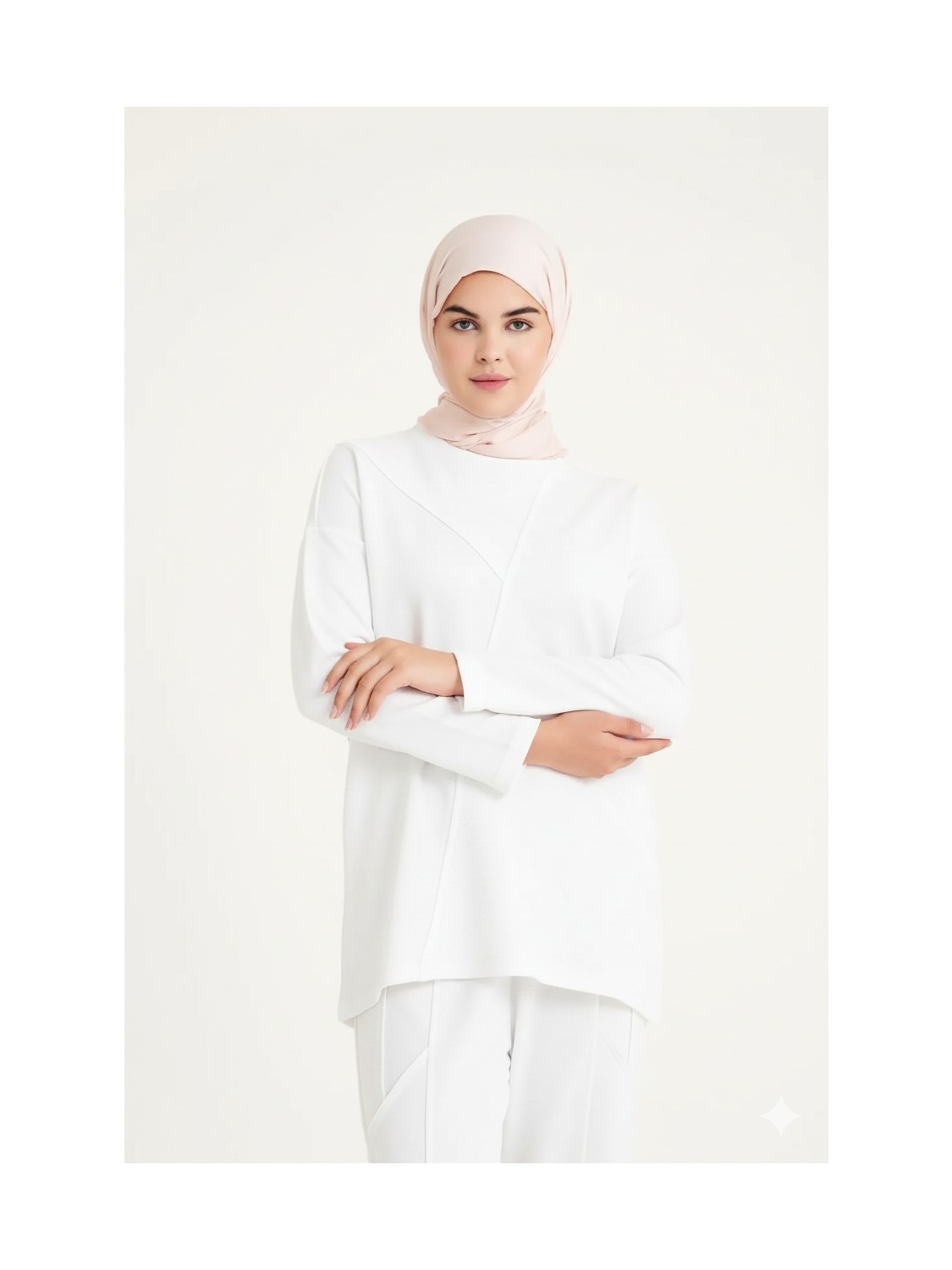Plistre 2228_Dikiş Detaylı Oversize Eşofman Tesettür Takım görsel 6